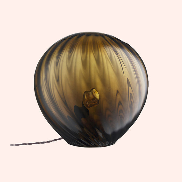 swirl table lamp amber